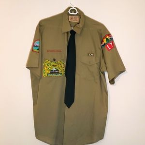 Vintage Boys Scouts of America Shirt with Tie.